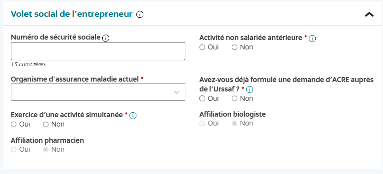 Volet social de l'entrepreneur : sécurité sociale, activité simultanée, demande d'ACRE